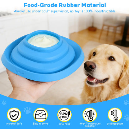 Yipetor Zen Disc: Professional Sensory Calming Tool for Dogs, Foldable Silicone Lick Mat and Slow Feeder, BPA Free, Dishwasher Safe, Reduces GDV Risk, Ideal for All Breeds
