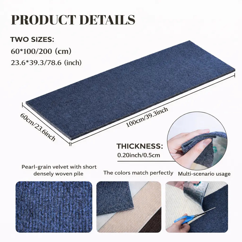 Terrapaw Cat Scratching Patches Anti-Scratch Deterrent Cuttable Wall Mounted Scratcher Mats for Indoor Furniture Pet Supplies Wear-Resistant Scratch Resistant Protector